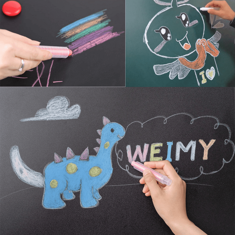 Non toxic Dustless Chalk Set with HolderVibrant Colors,Easy to Clean  Perfect for Kids' Drawing and Writing on Chalkboard - AliExpress