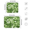 thumbnail image 3 of Flowers in Green Leaves Dish Drying Mat Microfiber Kitchen Pad Large Counter Absorbent Dish Mats Drainer Rack 16"x18", 3 of 7