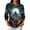 Multicolor, variant on Womens Casual Button Polo Shirt Halloween Print Collared Top Three Quarter Sleeve Loose Fit Pullover Blouse Tunic Multicolor 2XL
