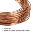 thumbnail image 3 of Unique Bargains 49 Feet Solid Bare Copper Wire 16 Gauge 99.9% Pure Copper Wire 1.6mm Soft Beading Wire, 3 of 6