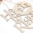 thumbnail image 3 of WEUVEB Flores Decorativas De Pascua En Madera Beige Para Colgar En Puertas Y Con Religioso, 3 of 6
