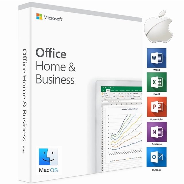 Genuine MS Office 2019 Home and Business for Mac, featuring a USB installer for easy setup. This full version includes lifetime access to Word, Excel, PowerPoint, and Outlook, designed for Mac OS users. Ideal for home and business use, it offers tools for creating documents, spreadsheets, presentations, and managing emails without a subscription.