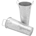 thumbnail image 6 of 12 Pcs Flower Bucket, 9 Inch Galvanized Metal Flower Vase Bucket with Handles for Homes Garden Floral Centerpiece Wedding Decor (Sliver), 6 of 18