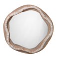 thumbnail image 1 of Benzara BM241183 Accent Mirror with Abstract Rattan Encasing, Beige & Cream, 1 of 5