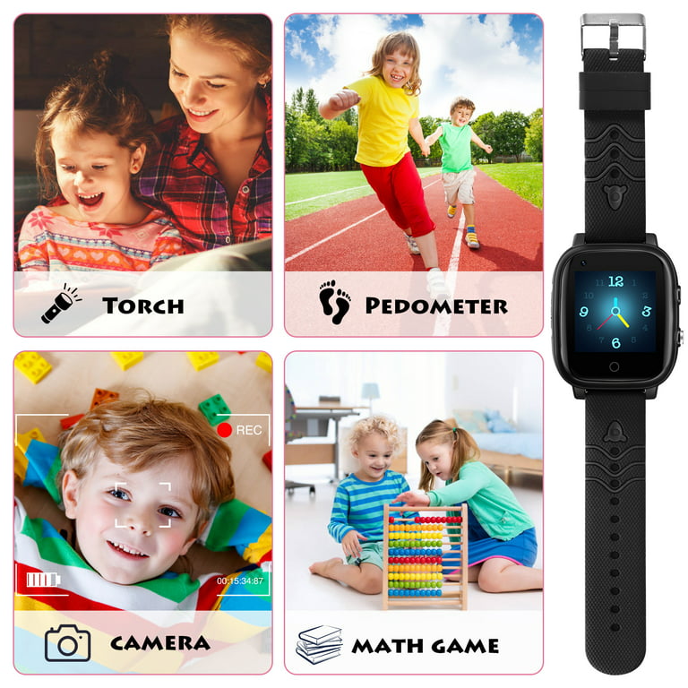 Topchances 4G Kids Smart Watch,Kids Phone Smartwatch with GPS Tracker  Waterproof,Alarm,Pedometer,Camera,SOS,Touch Screen WiFi Bluetooth Digital  Wrist Watch for Boys Girls Android iOS 