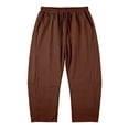 thumbnail image 4 of SONXAHE Cropped Length Capri Pants for Women Relaxed Beach Daily Long Trousers, 4 of 8