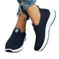 thumbnail image 4 of Wovix Womens Mesh Slip on Walking Shoes Comfort Shoes Non Slip Mesh Casual Running Sneakers Lightweight Breathable Soft Athletic Footwear Zero Drop For Outdoor Activities, 4 of 7