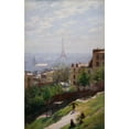 thumbnail image 3 of Ludwik de Laveaux 16x24 Black Modern Framed Museum Art Print Titled - Fragment of the Panorama of Paris (1893), 3 of 5