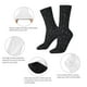 thumbnail image 4 of Balery Black Glitter Calcetas Largas con Estampado para Hombre y Mujer – Suaves y Transpirables, Talla Única (US 5-11), 4 of 6