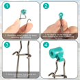 thumbnail image 4 of shiyou-50pcs Fishing Weight Slider, Stainless Steel Fishing Line Sinker Slides Practical Sinker Slides Premium Fish Finder Rig Weight Slider for Fishing Tackle Accessories, 4 of 4