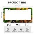 thumbnail image 3 of Tropical Leaves License Plate Frame 2 Pcs Set Tropical Green Plant Licenses Plates Frames Front Licenses Plate Covers Car Tag Frame for Women Men Stainless Aluminum License Plate Cover, 3 of 6