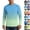 #01 Blue, variant on Men's Ombre Gradient Long Sleeve UV Protection Shirts UPF 50+ Quick Dry Tops, Soft Loose Fit Athletic Shirts for Hiking Cycling ,S,Dark Blue