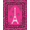 Hot Pink, Pattern 2, variant on ODIKA Spotted Cheetah Tower Zebra Stripe Print Leopard Playful Expressive Non-Slip Chair-Friendly for Home Office, Gaming Room, Under Desk