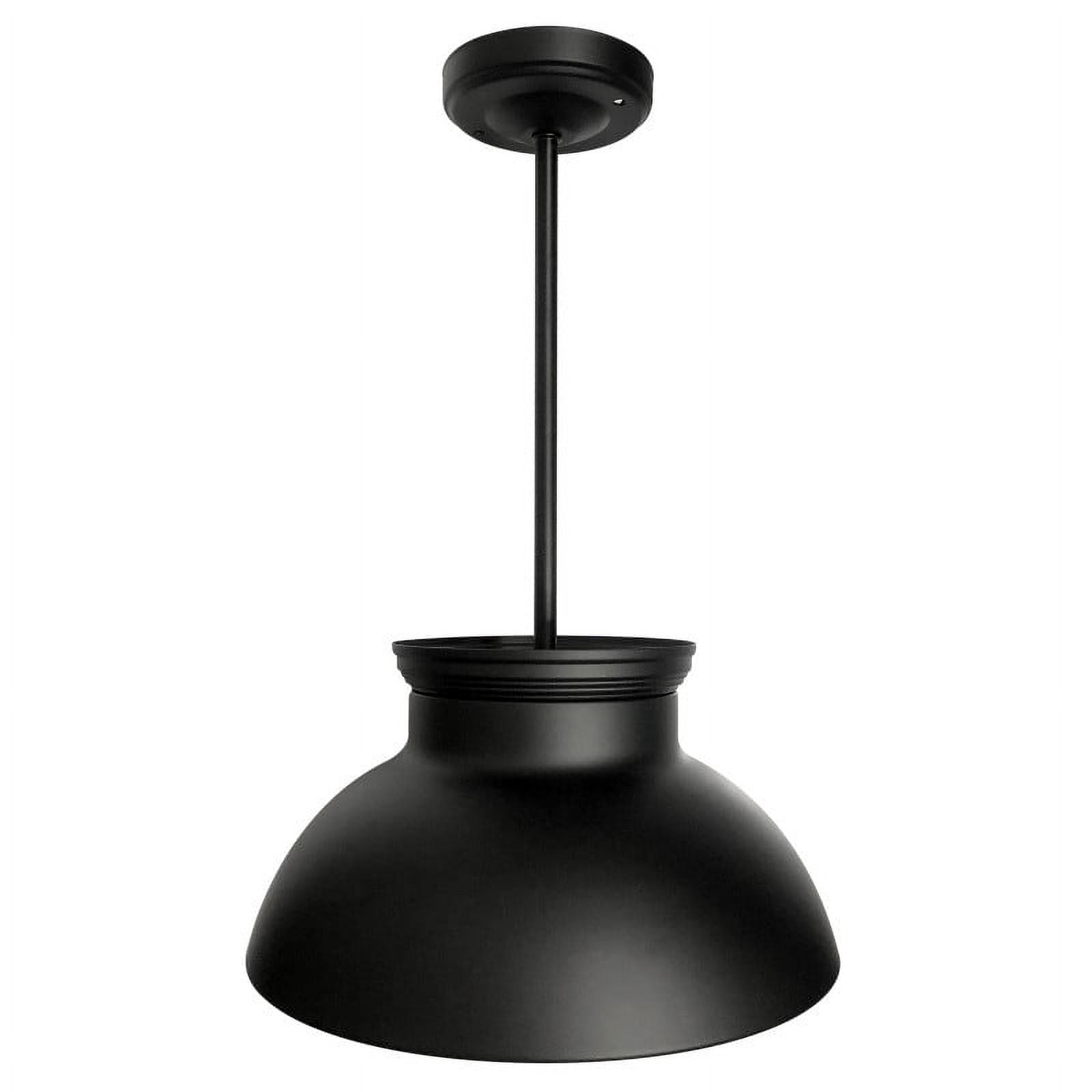 12V Vintage LED Dinette Pendant Light Fixture Matte Black for RV Trailer Kitchen