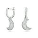 thumbnail image 1 of Pendientes Swarovski Sublima Drop con forma de luna creciente en rodio, 1 of 5