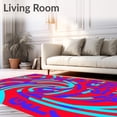 thumbnail image 2 of ODIKA 4'x6' Machine Washable Non-Slip Area Rug, Classroom Reading with Phonetic Symbol Learning Graphics High Traffic Rug, Red, 693995, 2 of 5