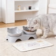 thumbnail image 6 of Qholemyo Integrated Food Water Pet Bowl Feeding Bowl 2 In 1 Pet Food Bowl Suitable For Cats And Dogs, 6 of 6