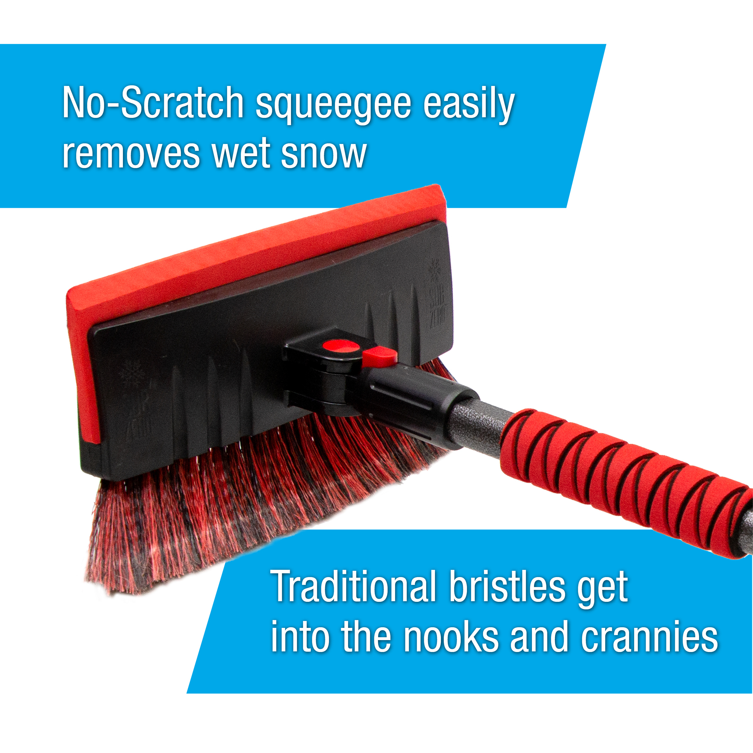 Subzero 60" Maxx Force Snowbroom with Ice Scraper, Red and Black, 1 Pack, 1220141061 - image 3 of 7