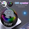 thumbnail image 4 of Tholdsy Altavoz inalámbrico Bluetooth columna portátil caja de sonido con pantalla LED reloj despertador Bluetooth Hifi TF tarjeta MP3 reproducción de Electrónica, 4 of 6