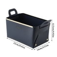 thumbnail image 2 of Off Promotions! Nomeni Storage Box Desktop Leather Storage Box Foldable Organizing Basket with Handle F, 1X Storage Box Clearance Sale, 2 of 8