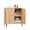 Natural, variant on SinCiDo Wooden Bathroom Floor Cabinet with Adjustable Shelf, Modern Fluted Arched Freestanding Bathroom Storage Cabinet for Bathroom
