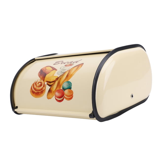 Caja De Pan, Caja De Metal De Gran Capacidad Bread Color Drum Shape Diseño De Tostadas De Almacenamiento De Pan Tostadas Para Contenedores De Panaderías Para Restaurantes Y Otros