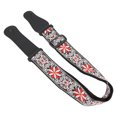 thumbnail image 1 of Embroidered Leather Guitar Strap Adjustable Length Belt Wear Resistant with Unique Pattern for Acoustic Electric Guitar Bass, 1 of 7