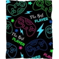 thumbnail image 1 of Manta de juego para niñas, niños y adultos, suave, cálida y acogedora, de franela polar, para regalo de cumpleaños, sofá cama de 40 x 30 pulgadas para mascotas, 1 of 7