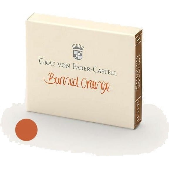 Refill Faber-Castell Burned Orange Ink Cartridges - 6
