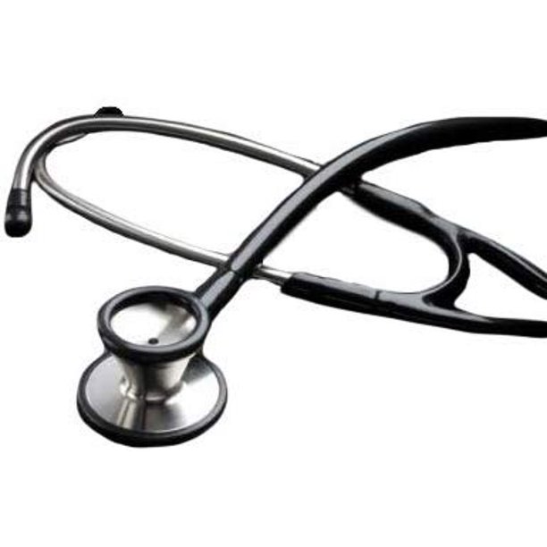 Cardiology Stethoscopes. Case of 10 Black Stethoscopes for Medical and