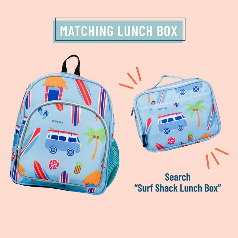 Embroidered Construction Backpack With Matching Lunch Box