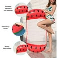 thumbnail image 2 of Sandía, hamaca flotante inflable cama flotante multiusos 4 en 1 hamaca de natación (silla de montar, tumbona, bote auxiliar, hamaca), boquilla antifugas, sellado sólido para playa y piscina JM, 2 of 5