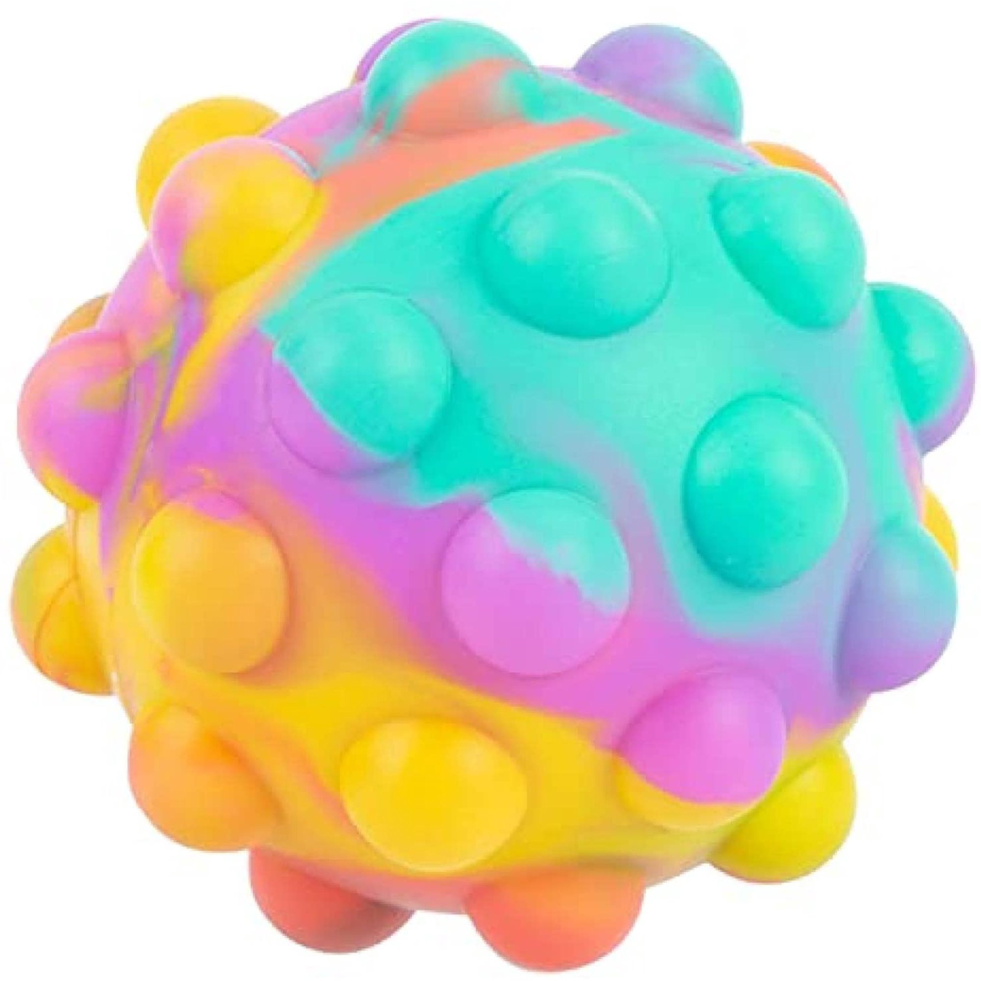 Pop Ball Squishy Fidget Toy 3D Squeeze Stress Balls with Popping Noises Portable Sensory Early Education Intellectual Brain Decompression Toys 2 Pack Green + Blue 