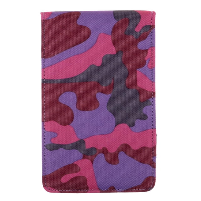 Cartera del bolsillo de la parte posterior del encargado del libro del Camuflaje púrpura Zulema Titular de la tarjeta de puntuación de golf