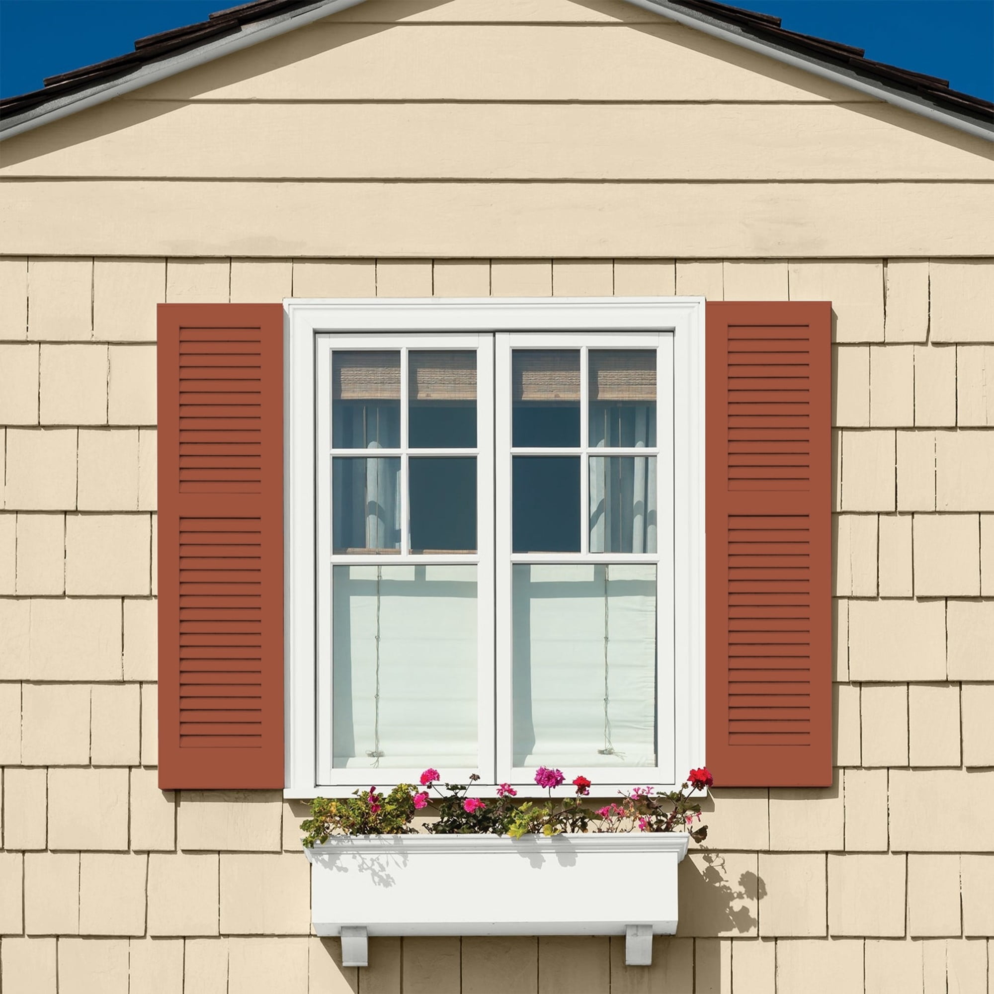 Glidden HEP Ancient Copper / Orange Satin Exterior Paint with Primer, 1 Quart
