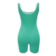 thumbnail image 4 of Baberdicy Jumpsuits for Women Clearance！Women Casual Printing Short Sleeves V Neck Loose T Shirt Blouse Tops Green 3, 4 of 6