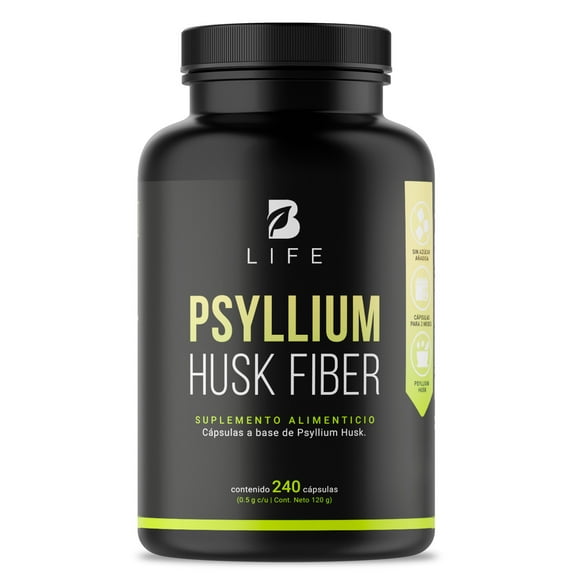 Fibra De Psyllium Husk De 240c B Life Blife Cápsulas