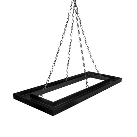 - Koyal Wholesale Black Modern Metal Floral Candle Hanging Chandelier, Floral Installation, Floral Chandelier Frame