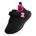 thumbnail image 2 of Lixiuxyad Girls Sneakers Breathable Mesh Lightweight Comfortable Sports Shoes For Kids With Design Non Flexible Sole Running Sports Shoes Sizes 12(Little Kid 6-7 Years), 2 of 7