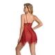 thumbnail image 3 of VISgogo Conjunto de dos piezas de lencería para mujer, vestido transparente con cuello en V y estampado floral Bragas de color sólido para mujer VISgogo moda, 3 of 8