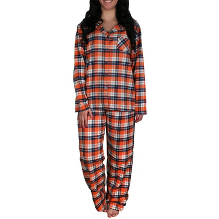Enimay Women's Cotton Flannel Plaid Pajama Sets LF-1 Size