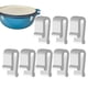 thumbnail image 3 of Clips Protección Tapa Olla Horno Protectores Parachoques Flexibles Protector 8pcs Utensilios Cocción Accesorio, 3 of 9