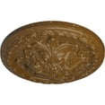 thumbnail image 3 of Ekena Millwork 11 3/8"OD x 2"P Acanthus Ceiling Medallion, Hand-Painted Smokey Topaz Crackle, 3 of 7