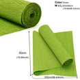 thumbnail image 2 of Crepe Paper Streamers 2 Rolls, 19 x 98Inch Green Crepe Paper Sheets for DIY Gift Wrapping Paper Crafts Birthday Wedding Holiday Paper Flower, 2 of 7