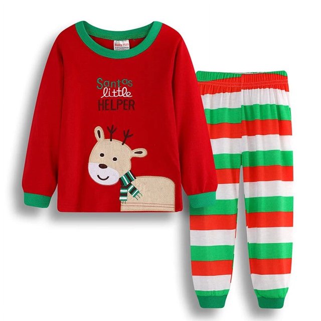 Envío Gratis nuevo Otoño e Invierno de manga larga niños niñas conjunto de pijamas de los niños pijamas de algodón de pijamas conjuntos pijamas Navidades