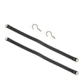 thumbnail image 3 of Spencer 2 Pack Leather Curtain Tie Backs Attach to Wall, Drape Holder Holdbacks Tiebacks with Metal Hooks, 3 of 8
