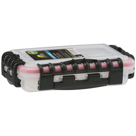 Plano Fishing 3400 Series Waterproof, Resistant to Wear & Tear Stowaway Tackle Box, Clear