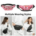thumbnail image 2 of Unique Bargains 1 Pc Fanny Pack Bears Print Waist Bag Rose Red, 2 of 6
