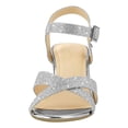 thumbnail image 2 of Slingback Zapatos Tacón Cuña Sandalias Baja Mujer Punta Abierta Cómodo, 2 of 8