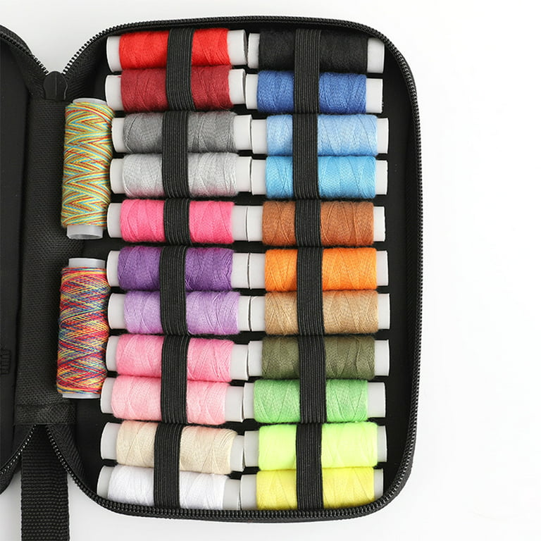 Feelglad 58-in-1 DIY Premium Sewing Supplies Kit, Zipper Portable Complete Mini Sew Kit for Adults, Beginner, Emergency - Diversified Mending Supplies